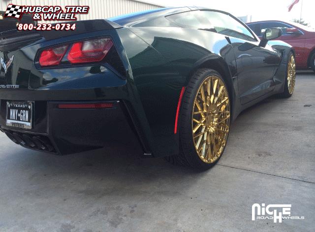 vehicle gallery/chevrolet corvette niche citrine  Hi Luster Polish | Gold Tint wheels and rims