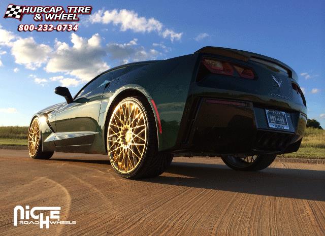 vehicle gallery/chevrolet corvette niche citrine  Hi Luster Polish | Gold Tint wheels and rims