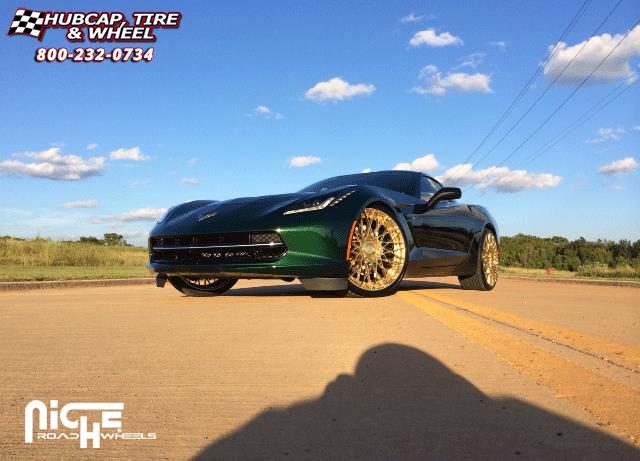 vehicle gallery/chevrolet corvette niche citrine  Hi Luster Polish | Gold Tint wheels and rims