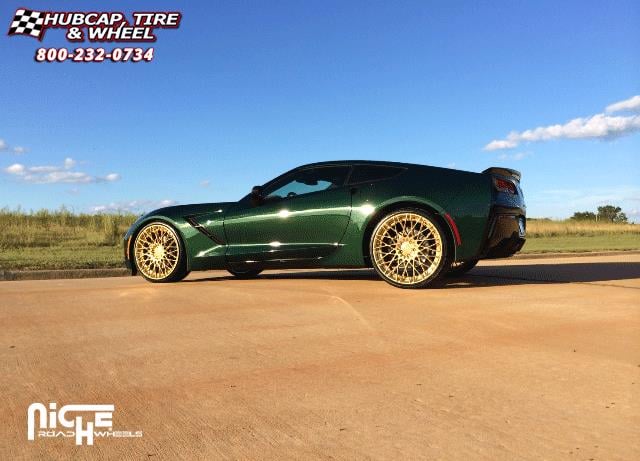 vehicle gallery/chevrolet corvette niche citrine  Hi Luster Polish | Gold Tint wheels and rims