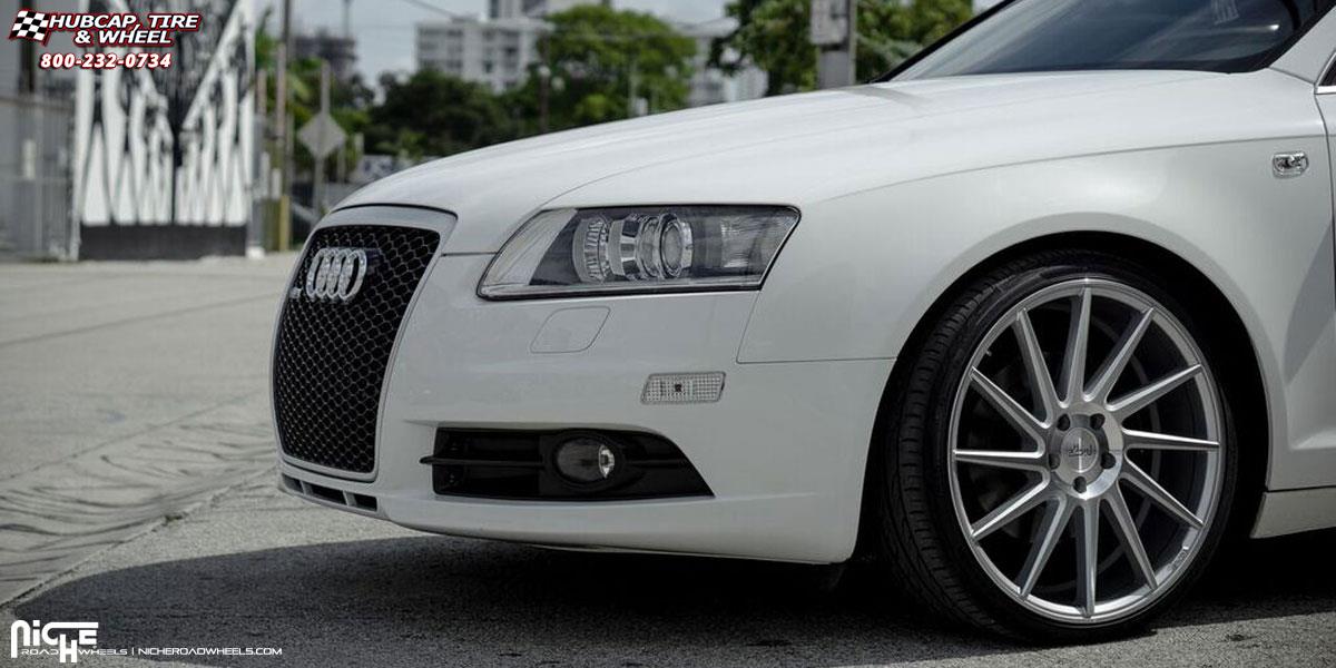 vehicle gallery/audi a6 niche surge m112 20x85  Silver & Machined wheels and rims