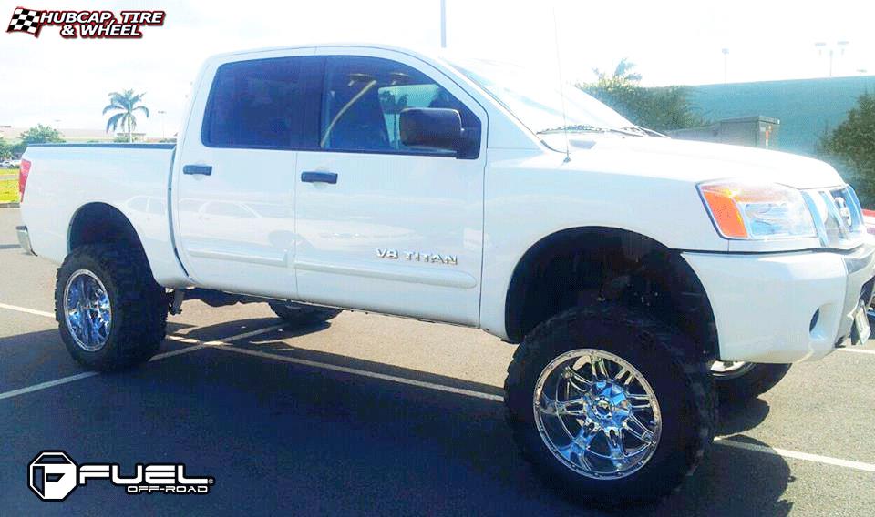 vehicle gallery/nissan titan fuel hostage d530 20X12  Chrome wheels and rims