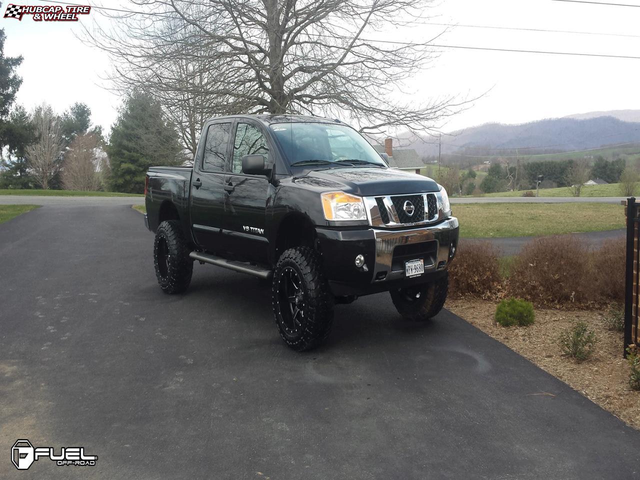 vehicle gallery/nissan titan fuel maverick d262 0X0  Black & Milled wheels and rims