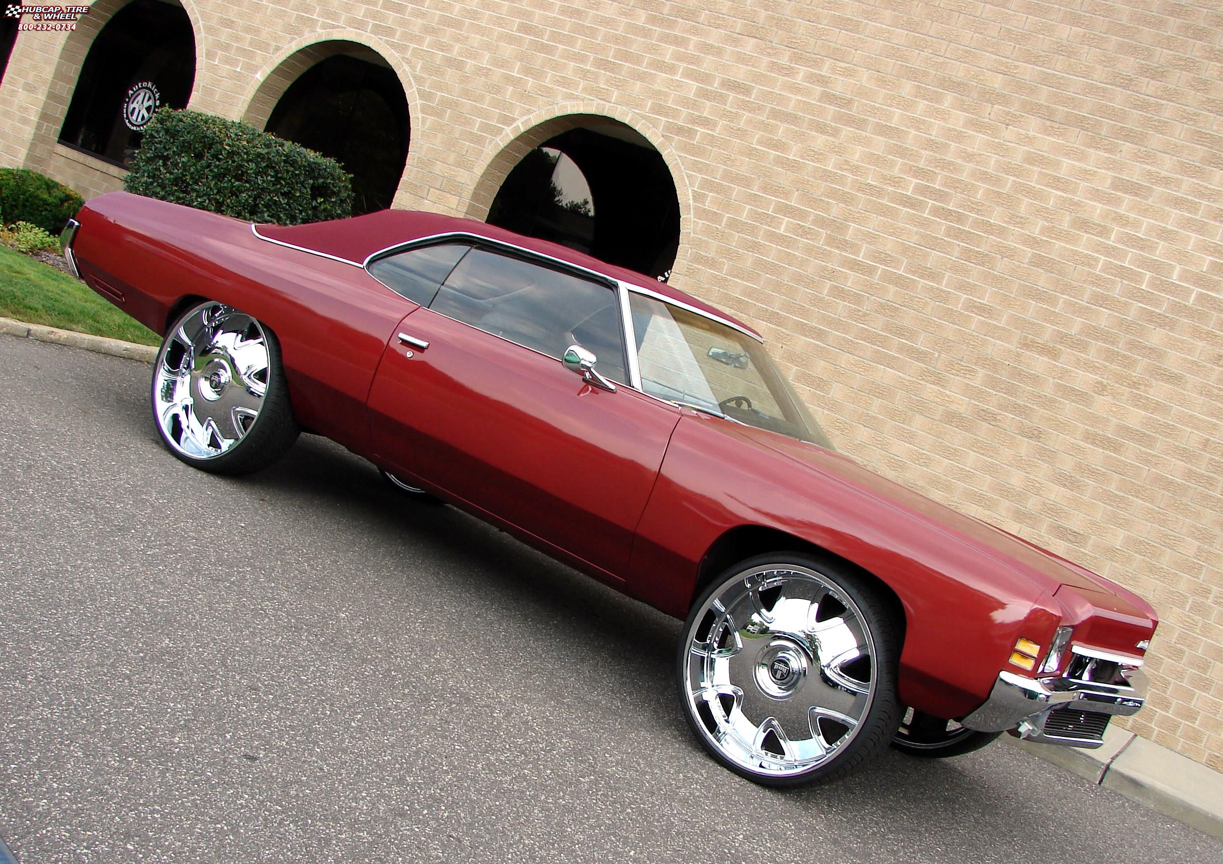 vehicle gallery/chevrolet caprice dub bandito s136 28X10  Chrome wheels and rims