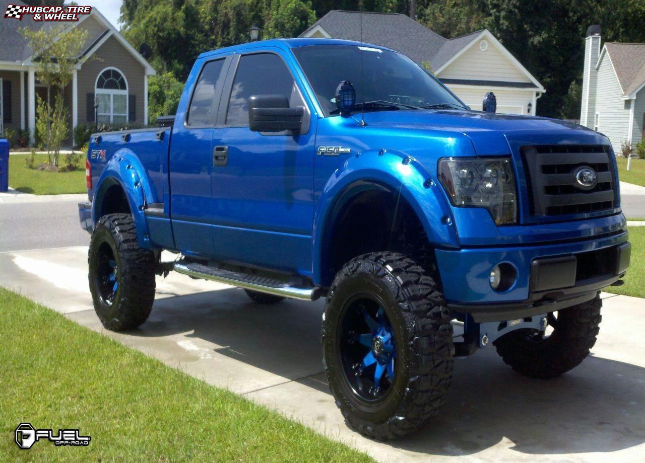 vehicle gallery/ford f 150 fuel octane d509 0X0  Matte Black wheels and rims