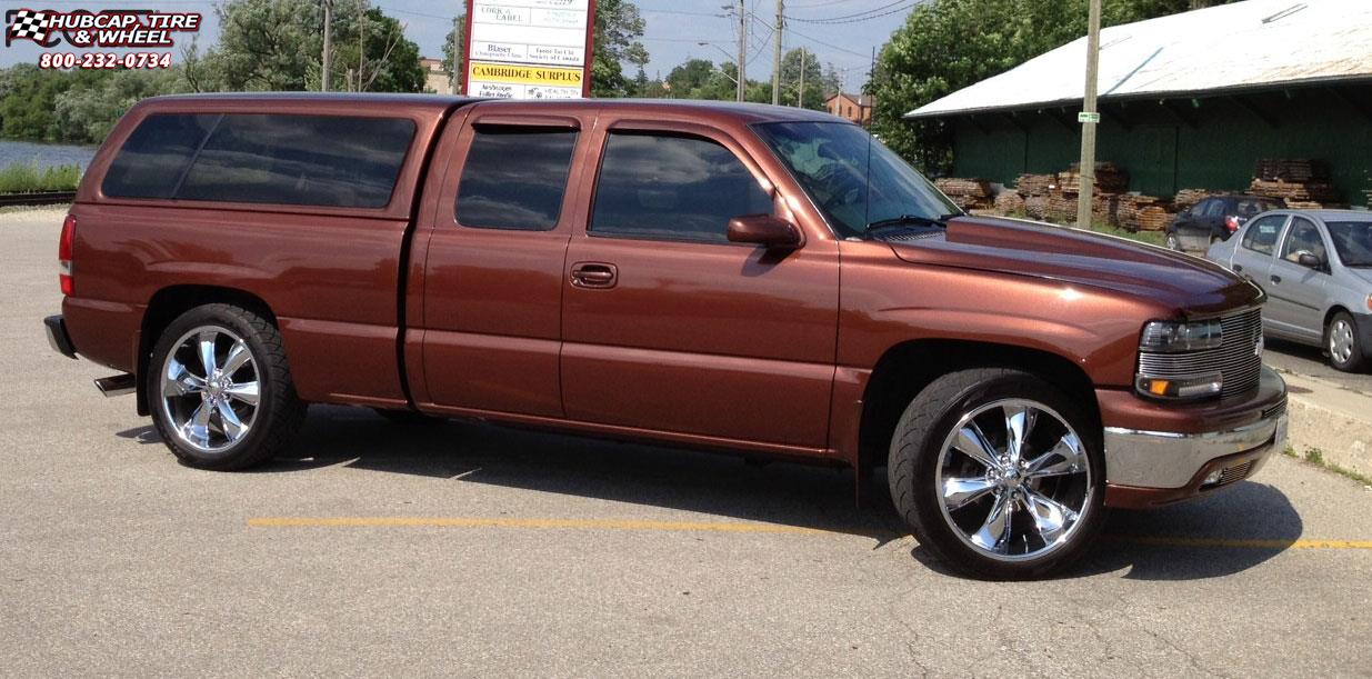 vehicle gallery/2007 chevrolet silverado foose legend 6 f137 22X10  Chrome wheels and rims