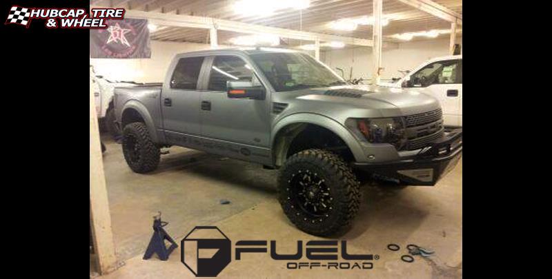 vehicle gallery/ford f 150 fuel krank d517 0X0  Matte Black & Milled wheels and rims