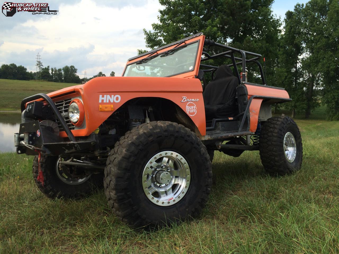 vehicle gallery/ford bronco fuel anza beadlock d116 17X9  Raw Machined wheels and rims