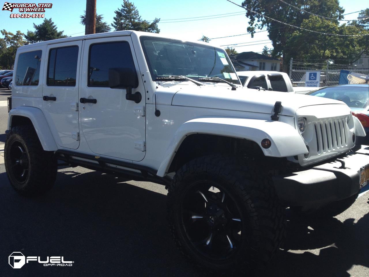 vehicle gallery/jeep wrangler fuel dune d523 0X0  Black & Milled wheels and rims
