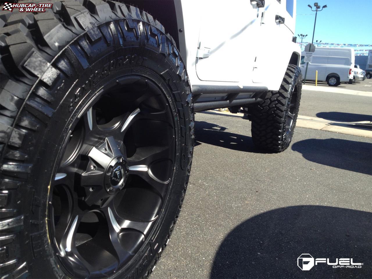 vehicle gallery/jeep wrangler fuel dune d523 0X0  Black & Milled wheels and rims