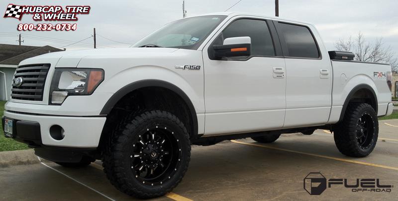 vehicle gallery/ford f 150 fuel krank d517 0X0  Matte Black & Milled wheels and rims