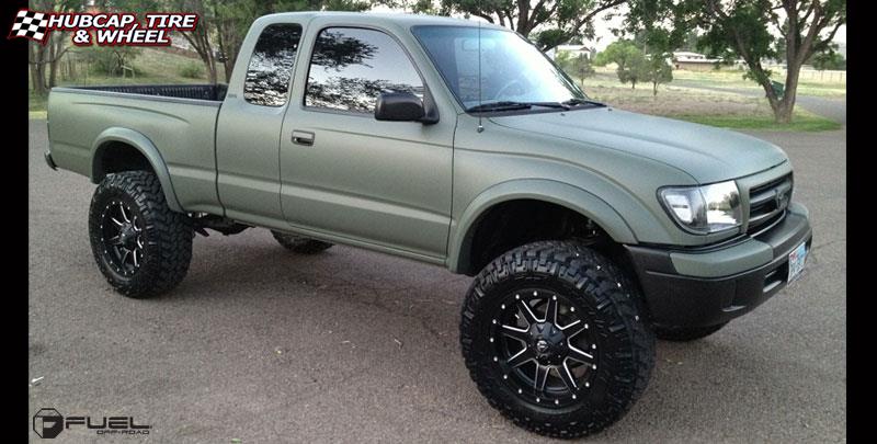 vehicle gallery/toyota tacoma fuel maverick d538 18X9  Black & Milled wheels and rims