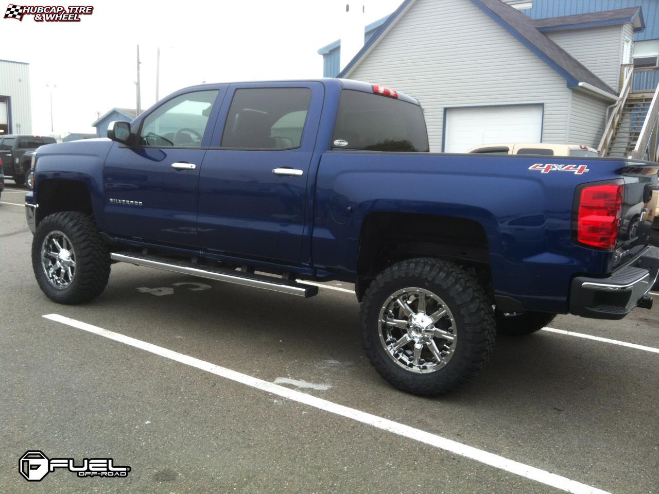 vehicle gallery/chevrolet silverado fuel nutz d540 20X9  Chrome wheels and rims