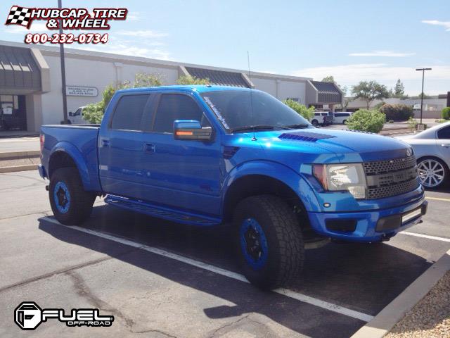 vehicle gallery/ford f 150 fuel throttle dually front d513 0X0  Matte Black & Milled wheels and rims