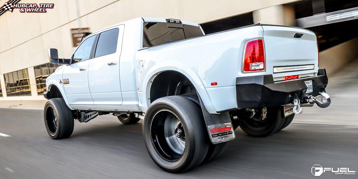 vehicle gallery/dodge ram 3500 fuel maverick dually d262 24X12  Custom wheels and rims