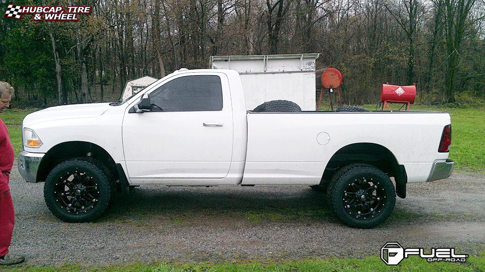 vehicle gallery/dodge ram fuel hostage d531 0X0  Matte Black wheels and rims