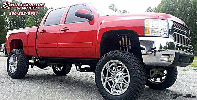 vehicle gallery/gmc sierra 2500 fuel hostage d530 22X11  Chrome wheels and rims