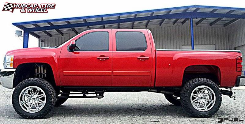 vehicle gallery/gmc sierra 2500 fuel hostage d530 22X11  Chrome wheels and rims