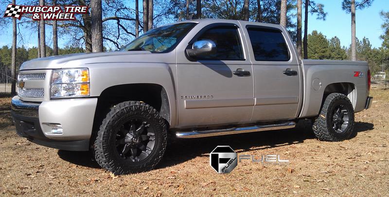 vehicle gallery/chevrolet silverado 1500 fuel octane d509 0X0  Matte Black wheels and rims