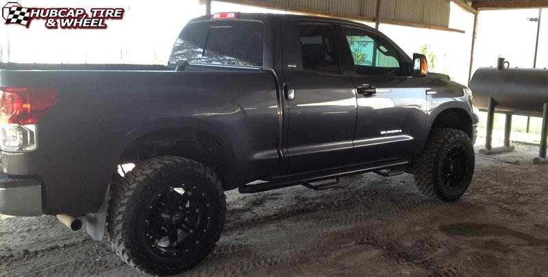 vehicle gallery/toyota tundra fuel hostage d531 20X10  Matte Black wheels and rims