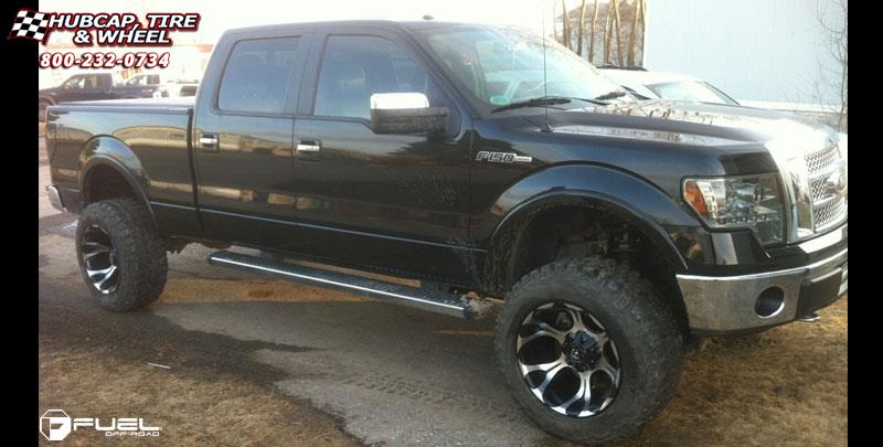 vehicle gallery/ford f 150 fuel dune d523 20X12  Black & Milled wheels and rims