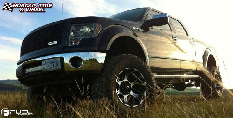 vehicle gallery/ford f 150 fuel dune d523 20X12  Black & Milled wheels and rims