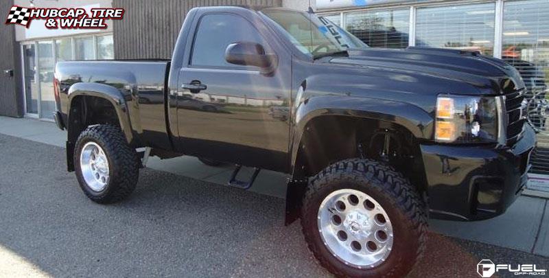 vehicle gallery/chevrolet silverado 1500 fuel revolver d526 20X10  Silver wheels and rims