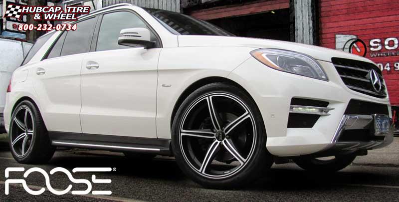 vehicle gallery/2013 mercedes benz gl class foose speed f136 22X0  Black  Machined wheels and rims