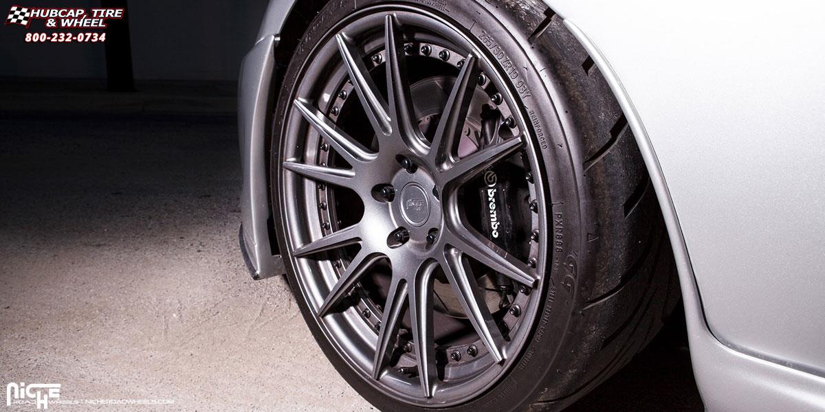 vehicle gallery/toyota supra niche vicenza 19x10  Gloss Anthracite Mono II wheels and rims