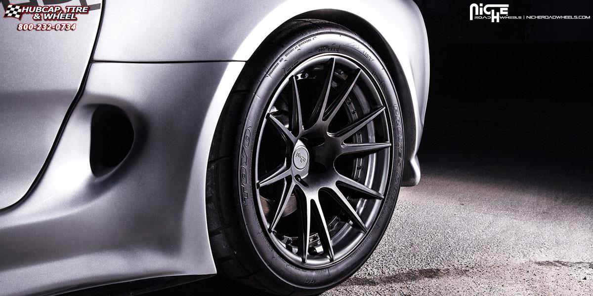 vehicle gallery/toyota supra niche vicenza 19x10  Gloss Anthracite Mono II wheels and rims