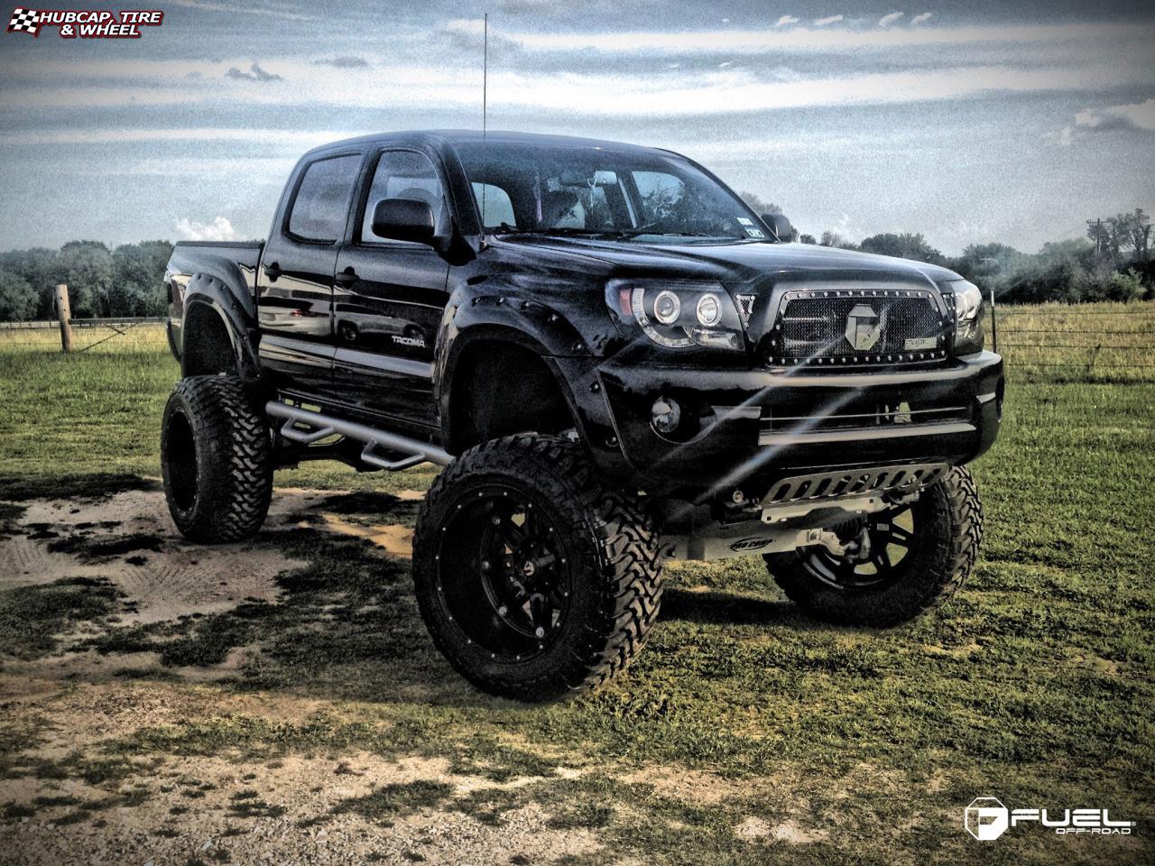 vehicle gallery/toyota tacoma fuel hostage d531 0X0  Matte Black wheels and rims