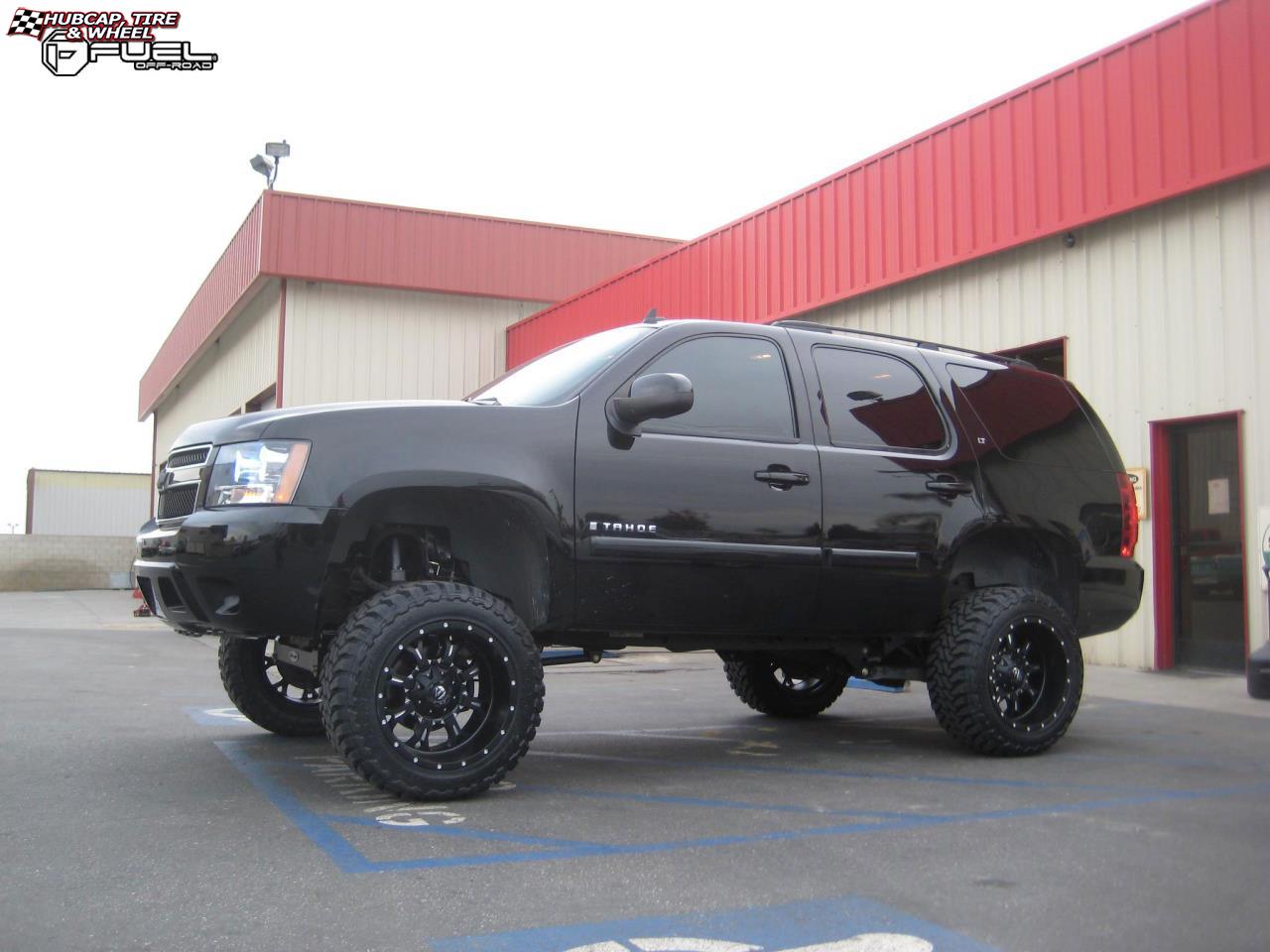 vehicle gallery/chevrolet tahoe fuel krank d517 0X0  Matte Black & Milled wheels and rims