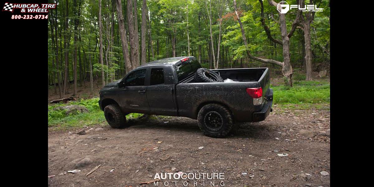 vehicle gallery/toyota tundra fuel trophy d551 18X10  Matte Black w/ Anthracite Ring wheels and rims