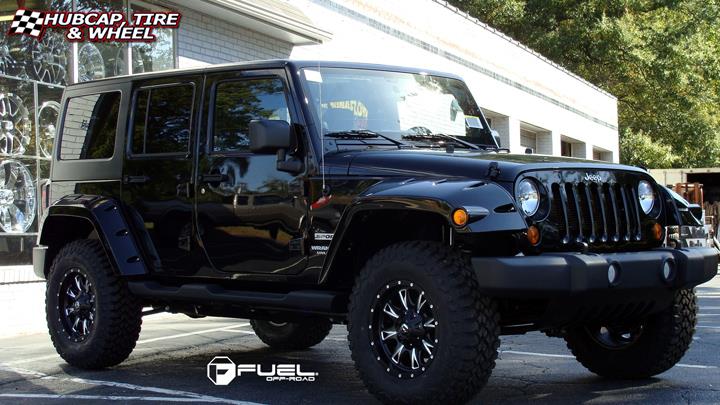 vehicle gallery/jeep wrangler fuel throttle d513 0X0  Matte Black & Milled wheels and rims