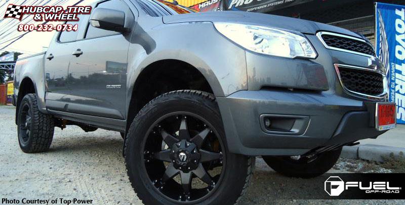 vehicle gallery/chevrolet colorado fuel octane d509 20X9  Matte Black wheels and rims