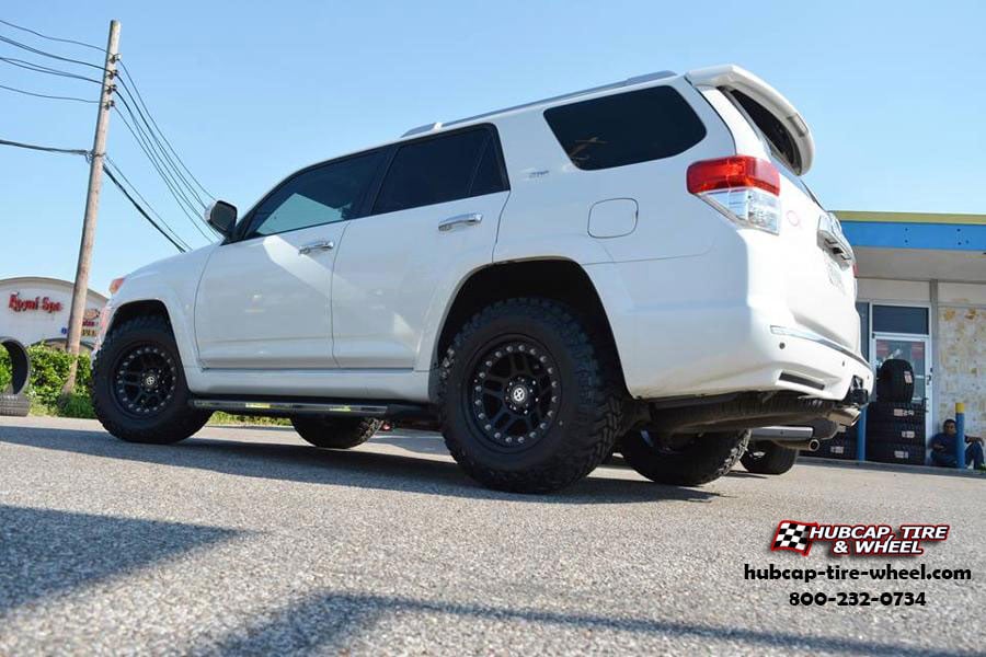 vehicle gallery/toyota 4runner atx series ax195 cornice  Textured Black Coated wheels and rims