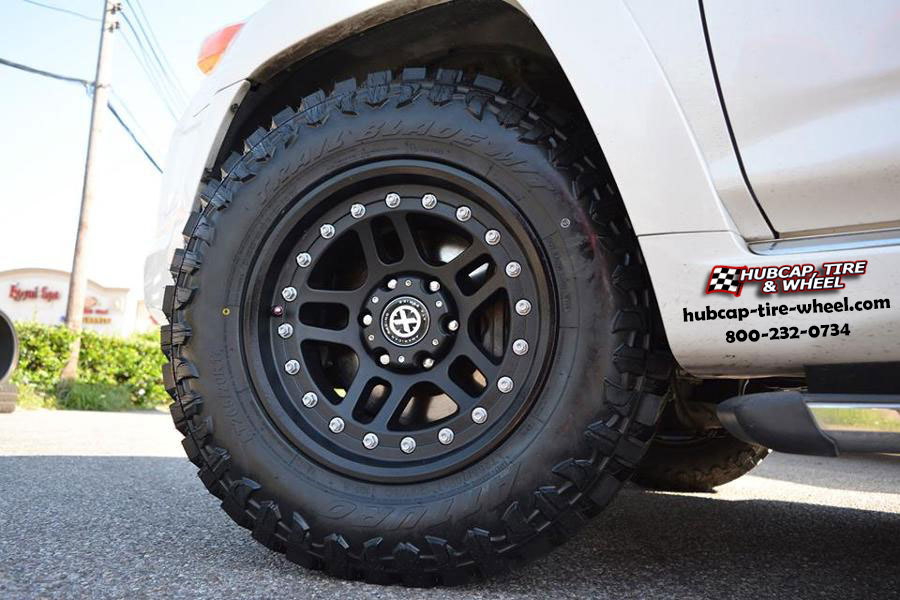 vehicle gallery/toyota 4runner atx series ax195 cornice  Textured Black Coated wheels and rims