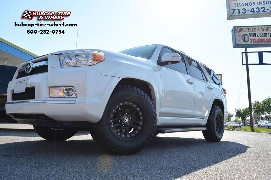 vehicle gallery/toyota 4runner atx series ax195 cornice  Textured Black Coated wheels and rims