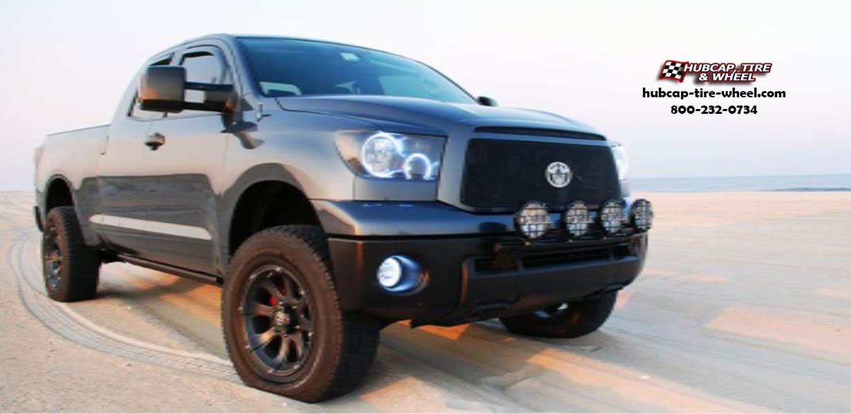 vehicle gallery/toyota tundra atx series ax188 ledge  Cast Iron Black wheels and rims