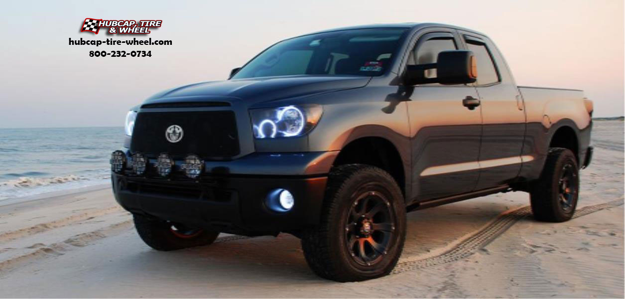 vehicle gallery/toyota tundra atx series ax188 ledge  Cast Iron Black wheels and rims