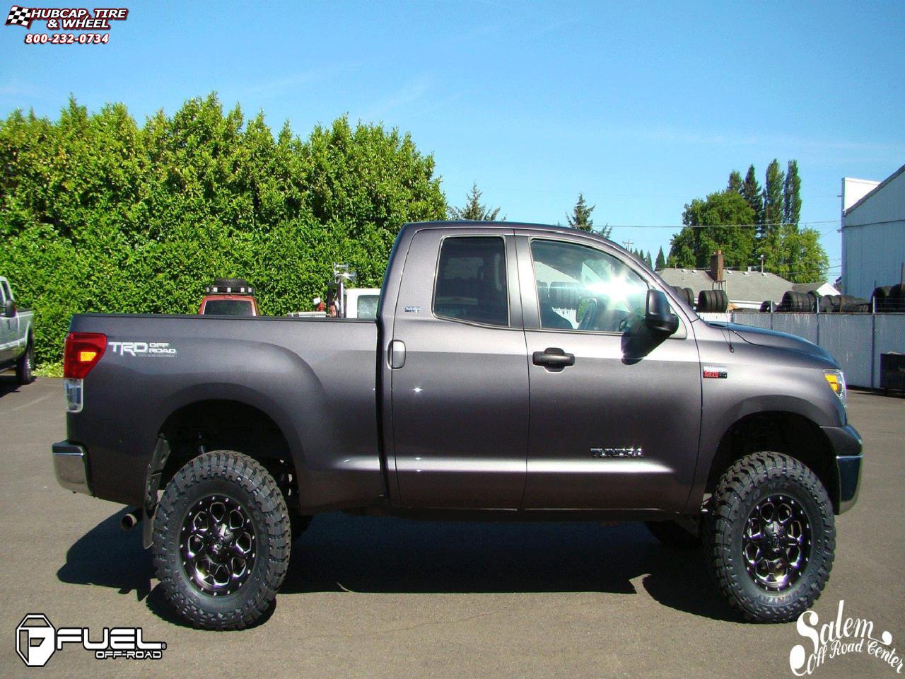 vehicle gallery/toyota tundra fuel boost d534 0X0  Matte Black & Milled wheels and rims