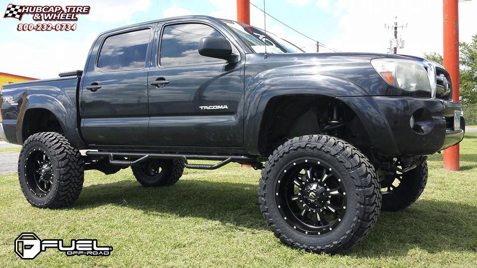 vehicle gallery/toyota tacoma fuel krank d517 0X0  Matte Black & Milled wheels and rims