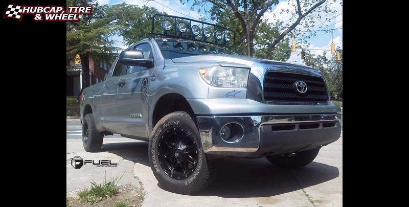 vehicle gallery/toyota tundra fuel hostage d531 0X0  Matte Black wheels and rims