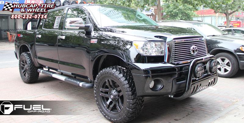 vehicle gallery/toyota tundra fuel pump d515 20X9  Matte Black wheels and rims