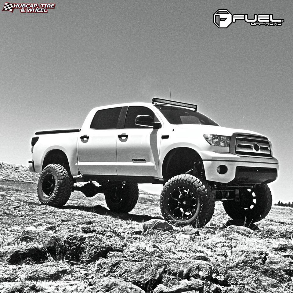 vehicle gallery/toyota tundra fuel nutz d251 20X12  Matte Black & Milled wheels and rims