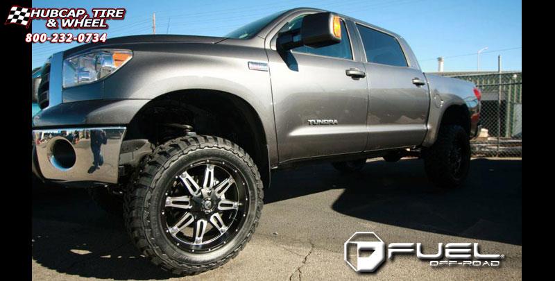 vehicle gallery/toyota tundra fuel octane d509 0X0  Matte Black wheels and rims
