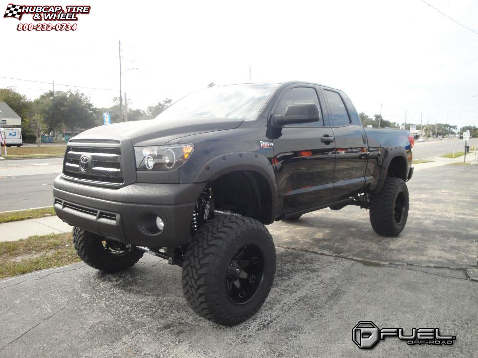 vehicle gallery/toyota tundra fuel octane d509 20X12  Matte Black wheels and rims