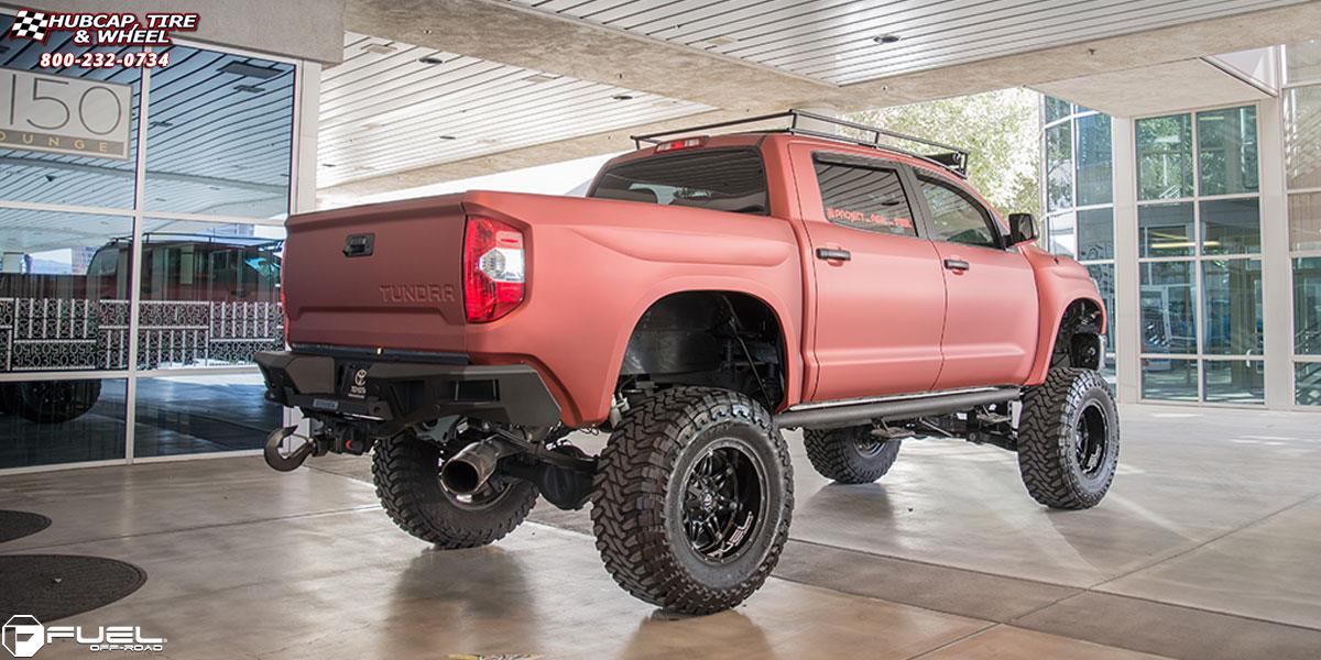vehicle gallery/toyota tundra fuel hostage d531 20X14  Matte Black wheels and rims
