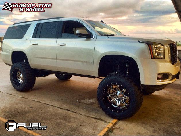 vehicle gallery/gmc yukon fuel lethal d266 22X12  Chrome wheels and rims
