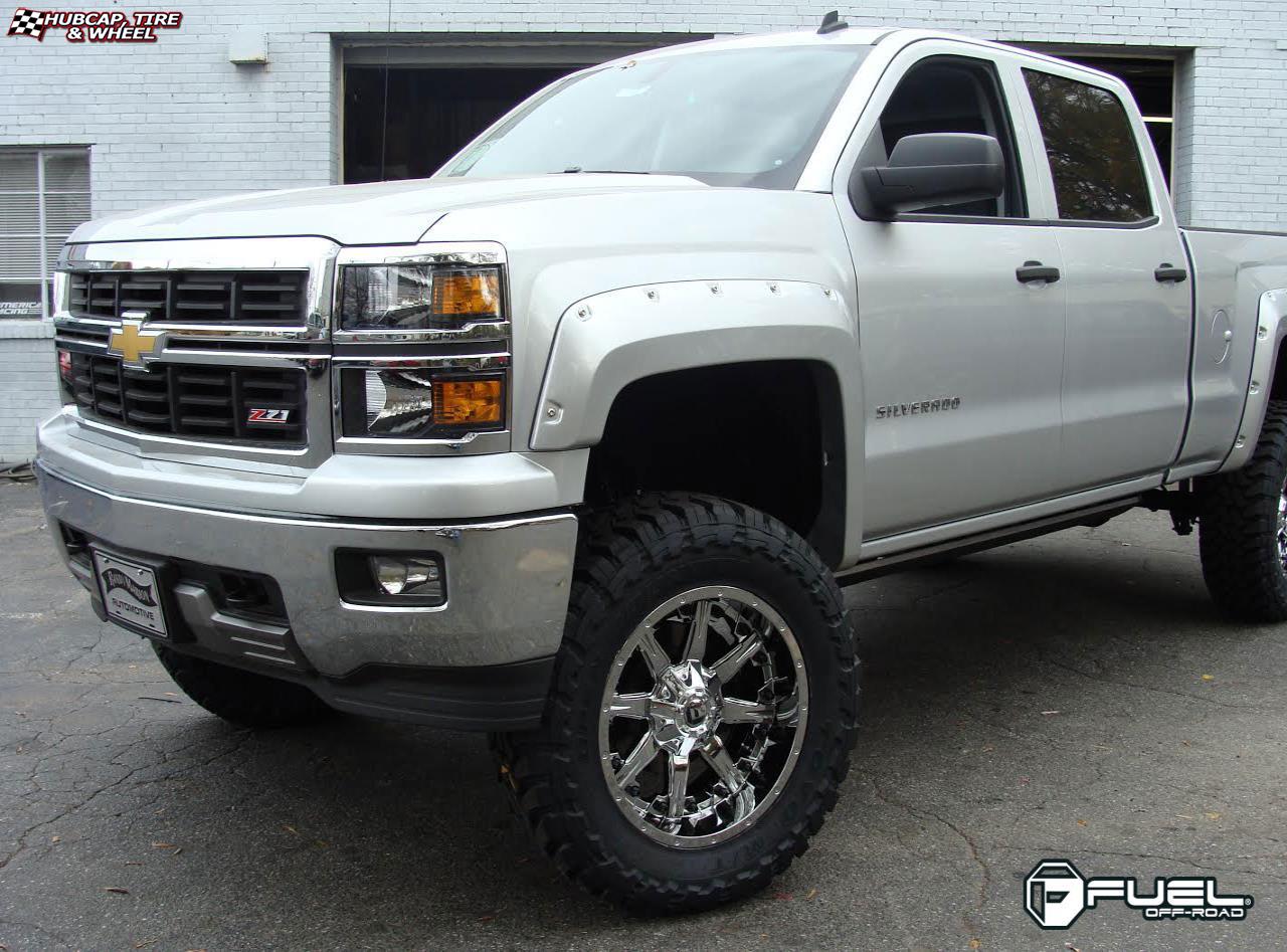 vehicle gallery/chevrolet silverado fuel nutz d540 0X0  Chrome wheels and rims